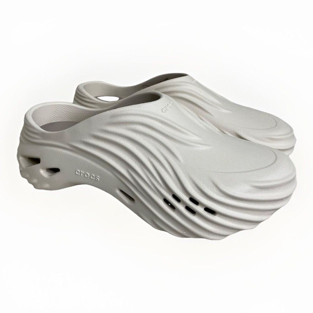 Crocs Echo Wave Almond Tint Men's 8 Women's 10 Chalk 210521-0LL Brand New